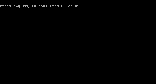 Сообщение: Press any key to boot from CD