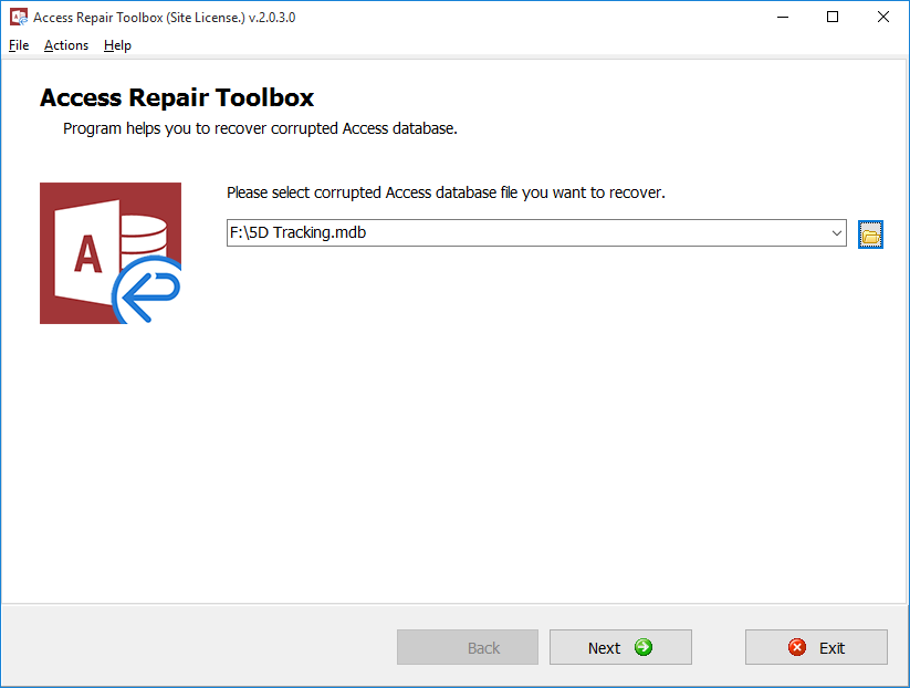 Интерфейс программы Repair Toolbox